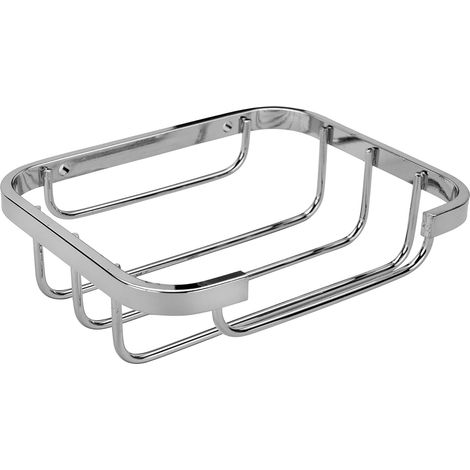 Croydex Stainless Steel Soap Dish Wall Mounted Basket for Bathroom Sink (1/5)