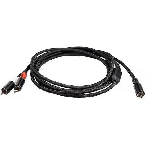 RCA-Y-Adapterkabel für Subwoofer, 1x RCA auf 2x RCA-Audiokabel, 1 RCA auf 2 RCA-Leistungsverstärker-Audiokabel, 5 Meter - JXLGV (1/5)