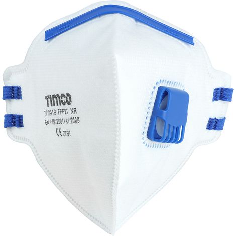 TIMCO FFP2 Fold Flat Valved Masks - One Size