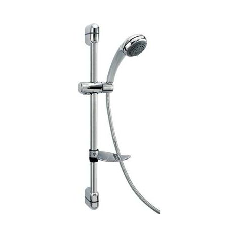 SALISCENDI DOCCETTA 3 GETTI JET  ABS CROMATO TUBO MM 25 + FLEX CM 150 + D.MM 80