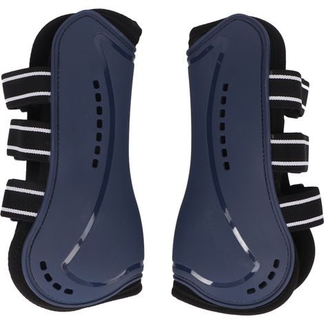 1 paire de bottes de jambe avant de cheval, Absorption des chocs, protection légère pour l'entraînement de spectacle de saut d'obstacles, bleu M (1/5)