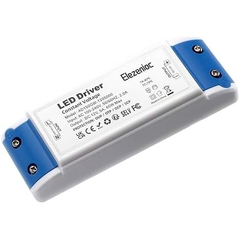 LED Transformer 60W LED Driver DC 12V 5A Adapter Converter Transfo Driver Constant Voltage Supply For MR16 G4 MR11 GU5.3 Bulb and Drivers (1/5)