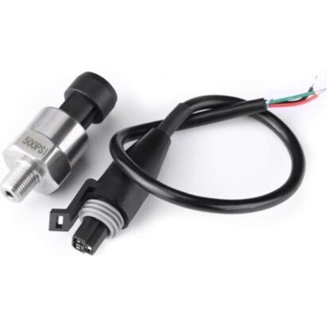 Transducteur de pression, émetteur et capteur en acier inoxydable pour huile, carburant, air et eau (500 PSI) (1/5)