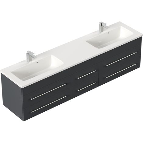 Badmöbel Colossos 200 SoftClose grafit