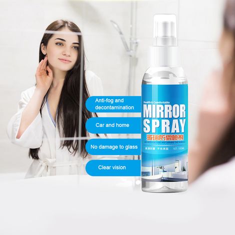 100 ml Antibeschlagspray, Antibeschlag-Linsenreiniger für Brillen und Autoscheiben, optisches Enteisungsmittel, Reisegröße, langanhaltender Schutz (1/4)