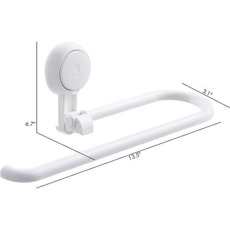 Küchenrollenhalter mit Saugnapf, selbstklebend, zur Wandmontage, kein Bohren erforderlich, abnehmbarer Küchenrollenhalter (1/3)