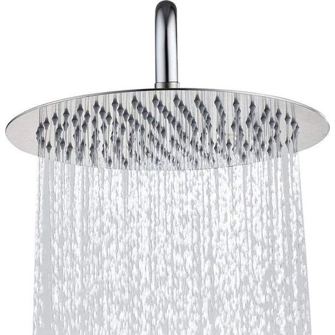 Druckdusche, Badewannen-Duschkopf, Regeneffekt, Blumenduft, Yuba, breiter Strahl, 25 cm (10 Zoll), für den Heimgebrauch. (1/5)