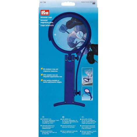 Prym – 611730 lente d' ingrandimento a ricamare doppio plastica blu 8 x 1 x 18 cm (1/3)