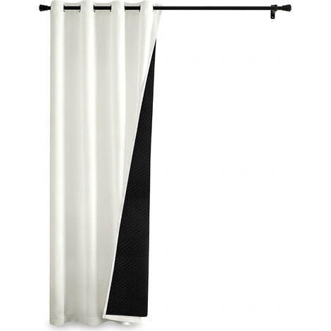 Tenda Termica Oscurante Isolante Bianca/Nera 225x140 cm 1 Pezzo (1/5)