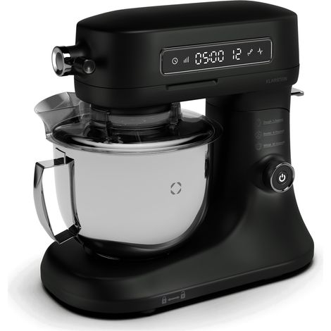 Klarstein Robot de cocina Chiara  1600 vatios  12 posiciones  bol de acero inoxidable  pantalla LCD  incl. accesorios (1/5)