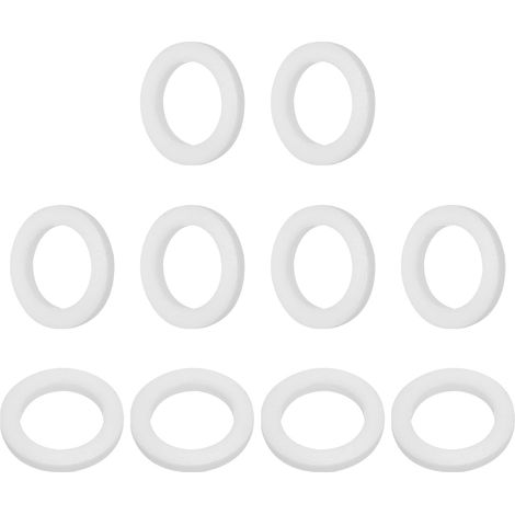 10 Pièces Rondelles Plates en Ptfe Joint D'Étanchéité Blanc (1/5)