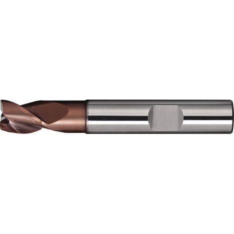 Fresa de ranurar DIN 6527K TipoN D.10mm VHM TiAlN HB Z.3 corta TECWERK (1/2)