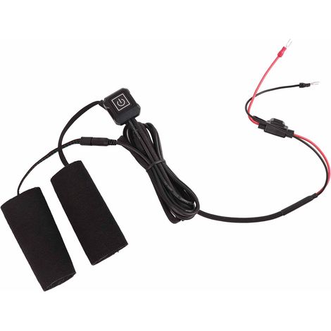 Poignées chauffantes USB amovibles pour moto, grips antidérapants réglables en température, manchons électriques pour guidon avec interrupteur (1/5)