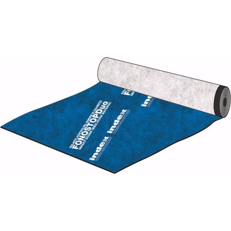 Fonostopduo isolante acustico da caplestio peso 1,6 kg/m2 rt 1,05x10 m