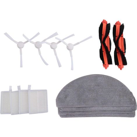 Filtre pour aspirateur brosse pour aspirateur Filtre de brosse pour aspirateur filtre de Robot Aspirateur E10 E12 E10C de remplacement pièce détachée Accessoires Side Brosse HEPA Filtre Serpillière Cl (1/5)