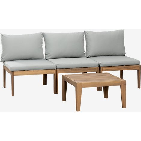 Set da giardino Filips con divano modulare da 3 pezzi e tavolino da caffè SKLUM