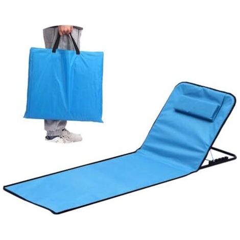 Matelas de Plage Pliable,Transat de Plage,Pliable et Réglable,Chaise de Plage Pliable,Siege Plage avec Aangle,Se Transpor, pour la Plage, Le Parc, Le Camping