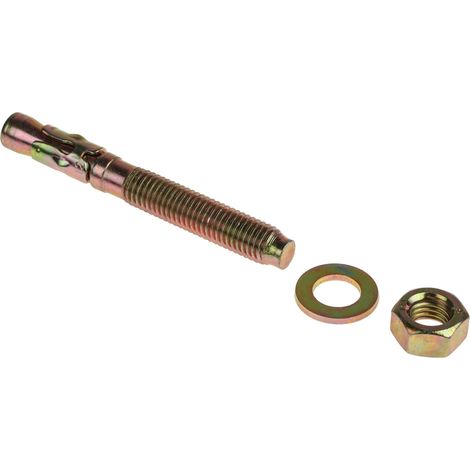 Boulon d'ancrage RS PRO, en Acier au carbone M12, 12mm x 100mm ( Prix pour Sachet de 5 ) (1/3)