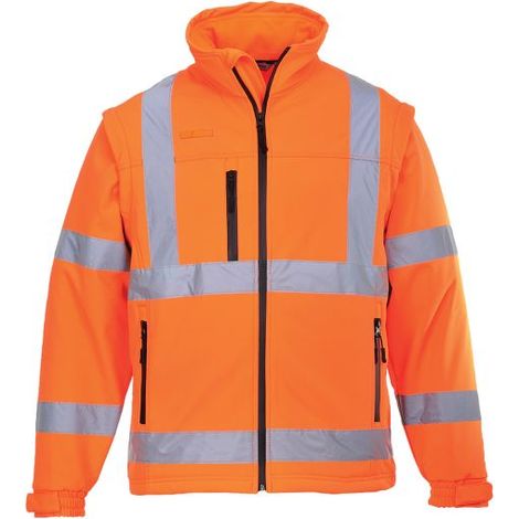 Warnschutz-Softshelljacke, leuchtorange, EN ISO 20471 Kl. 3, Gr. M PORTWEST (1/2)