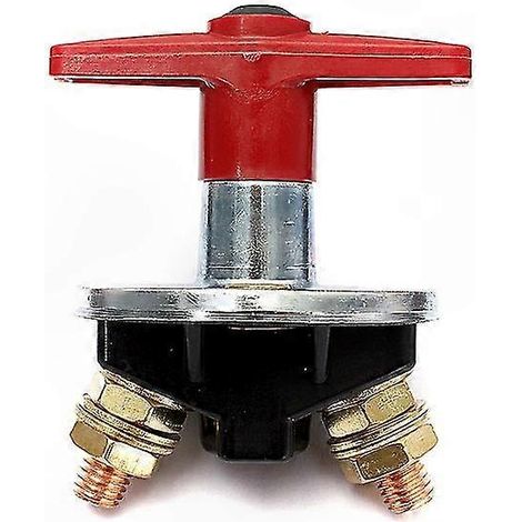 Interrupteur de coupure de batterie universel 300A pour systèmes 12V-60V, disjoncteur d'urgence avec clé fixe, isolateur de circuit pour véhicules automobiles. (1/5)
