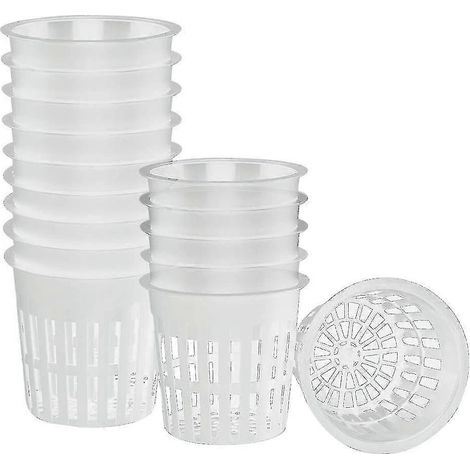 Lot de 15 pots en filet à mailles ajourées pour jardin, pots en filet robustes à large rebord pour plantes, seaux et paniers. (1/5)
