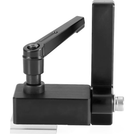 Rail de guidage T pour travail du bois, outils manuels et bricolage, avec limiteur d'angle pour coupes précises. (1/5)