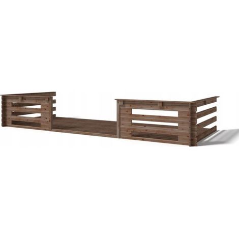 Veranda - 10m2 - 5m x 2m - impregnata - colore: marrone - DOM603 (1/3)