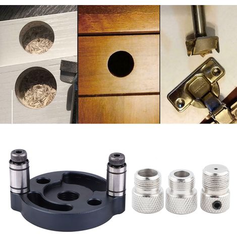Gabarit de perçage pour tourillons de 6, 8 et 10 mm, outil de travail du bois avec poinçonneuse et guide de perçage. (1/5)