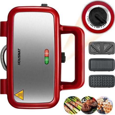 Appareil multifonction 3-en-1 Rouge 1200 W