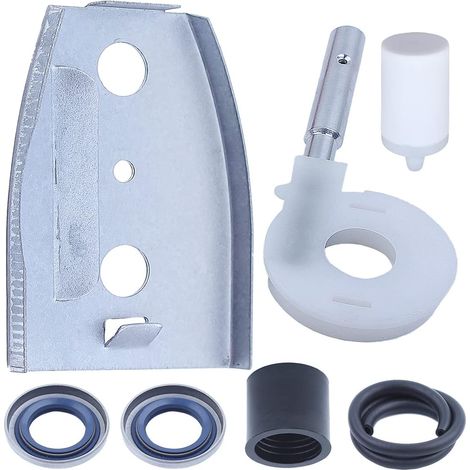 Kit 2X joint d'huile, pompe, platine, filtre à carburant, durite d'admission pour Husqvarna 55 51, pompe à huile, platine, durite d'admission, filtre à carburant, durite de carburant, joint d'huile (1/5)