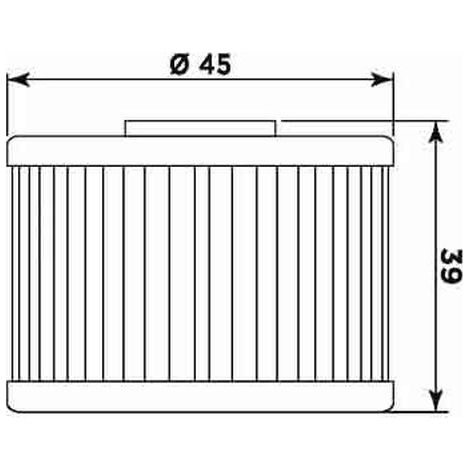 Filtro de aceite MIW (Meiwa) HF575 para Aprilia MXV 450 2008-2015, 50 unidades