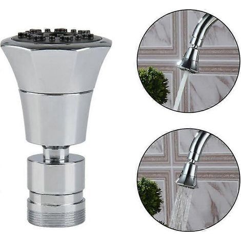 Handbrausefunktion – Luftsprudlerarmatur mit Durchflussregler – schwenkbare Duscharmatur mit 360° drehbarem Duschkopf (1/5)