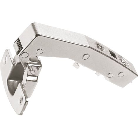 Hettich – Charnière invisible Sensys 8639i w90 – Amortisseur intégré – Décor noir obsidien – Entraxe 52 mm – Fixation manchon à expansion – Réglage latéral +1 à -2 mm