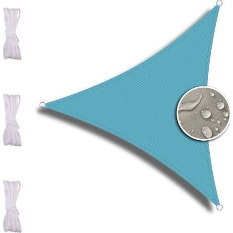 Toldo Parasol de 2,4 x 2,4 x 2,4 m, protección Contra rayos UV, Para jardín o balcón, textura gruesa, Multicolor (1/5)