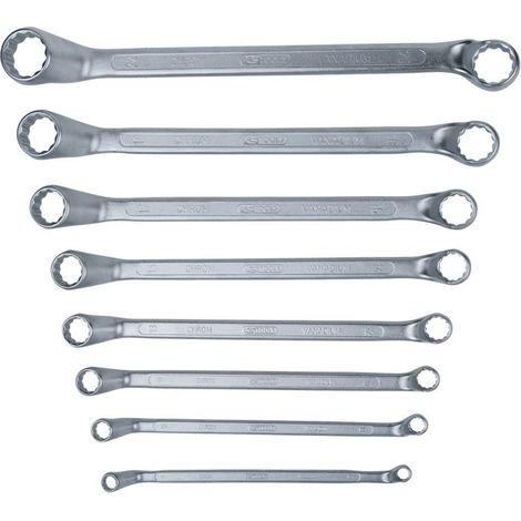 KS Tools Doppel-Ringschlüssel-Satz, gekröpft, 8-tlg 6-22mm - 517.0248