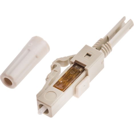 Connecteur pour fibre optique LC Simplex, Multimode, OM2, taille de la fibre 50mm ( Prix pour 1 )