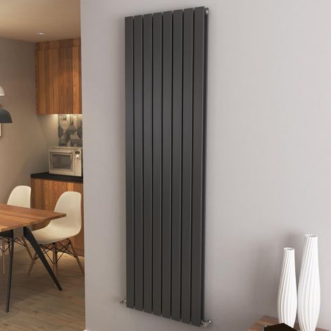 AICA Flat Panel Radiator Designer Central Heating Vertical 1800x544mm Double Anthracite