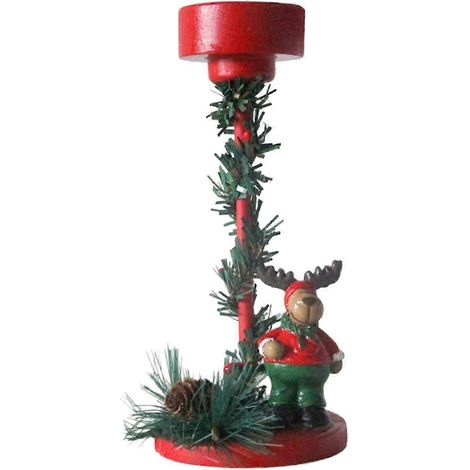 Porte-bougies coniques de Noël, support à bougies, candélabre festif, porte-bougies pour salle à manger, décoration de Noël-Elk