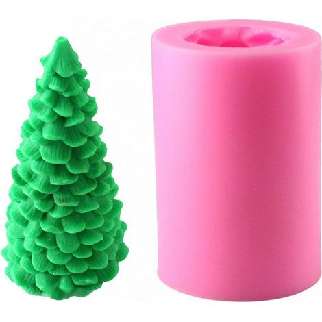 x Silikon-Weihnachtsbaum-Kerzenform, Seifenform, Backform, ideale Formen für die DIY-Weihnachtskerzenherstellung, Seifenherstellung und das Backen von Weihnachtsbäumen (1/5)