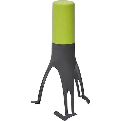 Fouet triangulaire de cuisine, mini fouet semi-automatique, outil de mélange pour pâtisserie, bâtonnet mélangeur pour poêles, vert et gris (1/4)