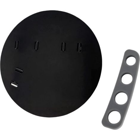 Accessoire Basketball Robuste Noir 25 cm diamètre pour l'entraînement et Le Jeu Hors Main. Élimine Les interférences Lors du Jeu (1/5)