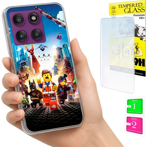 Funda para Motorola Edge 60 Pro con carcasa trasera y cristal 9H. (1/5)