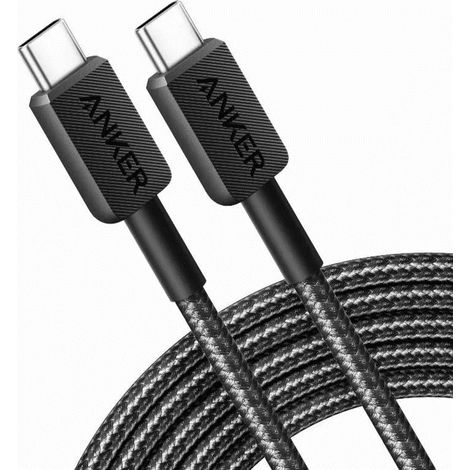 Câble Anker 322 USB-C vers USB-C 0,9 m noir