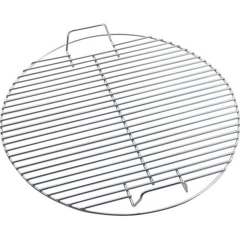 Grille de barbecue ronde, en acier inoxydable, adaptée à la cuisson au charbon de bois/gaz, sur les terrasses et dans les jardins, 44,544,5 cm, style 1 (1/5)