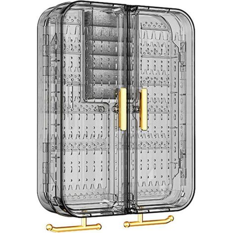 Support Bijoux Mural - Organisateur Murale Transparent en PET - Rangement Colliers Bracelets Boucles d'Oreilles - 1 Pièce (1/4)