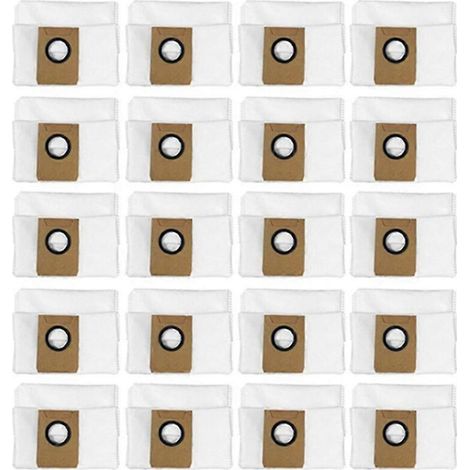 High-capacity, waterproof replacement dust bags for Deebot X1 Omni robot vacuum cleaner (pack of 20) - AquaForge (1/5)