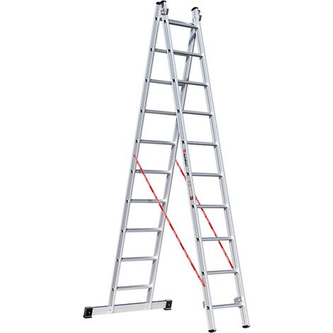 Euroline Premium 306 Mehrzweckleiter 2x10 Sprossen (1/4)