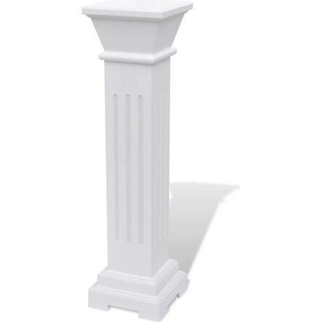 Colonne décorative blanche – 66 cm – MDF – Socle de luxe – Présentoir pour plantes et mariage (1/5)