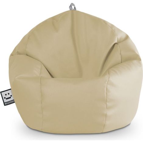 Puff Pelota Polipiel Indoor Beige Happers