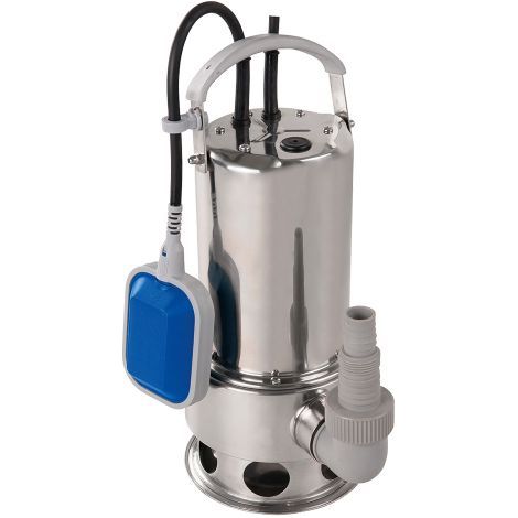 ELETTROPOMPA SOMMERGIBILE INOX 1100 watt - 16500 litri/h - Hmax 10,5 m - hp 1,5
